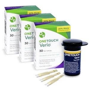 OneTouch Verio Test Strips, 3 Pack, 30 Count