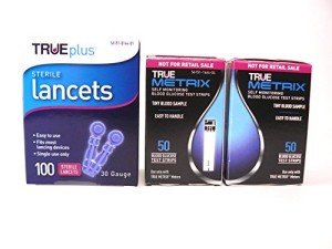 True Metrix Blood Glucose Strips & Lancets Bundle