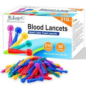 Pro Comfort 30G Lancets for Diabetes Testing - 310 Count