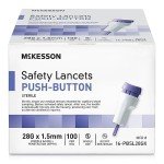McKesson Sterile Lancets for Glucose Testing - 100 Count