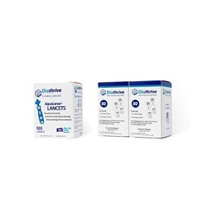 Diathrive Blood Glucose Test Strips and Lancets Pack