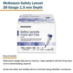 McKesson Sterile Lancets for Glucose Testing - 100 Count