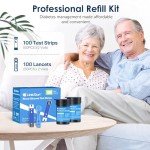 Blood Glucose Monitor Kit with Test Strips and Lancets