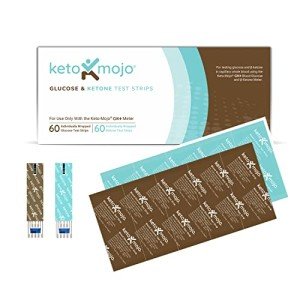 KETO-MOJO 60 Blood Glucose & Ketone Strips
