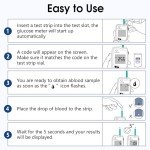 CareLiving Blood Glucose Monitor Kit with Test Strips