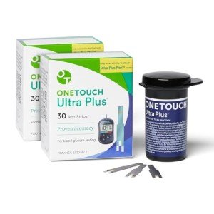 OneTouch Ultra Plus 60 Diabetes Test Strips Pack