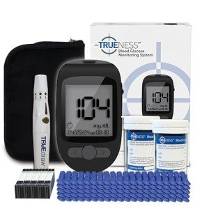 TRUENESS Blood Glucose Meter with Strips & Lancets