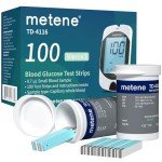 Metene TD-4116 Blood Glucose Test Strips, 100 Count