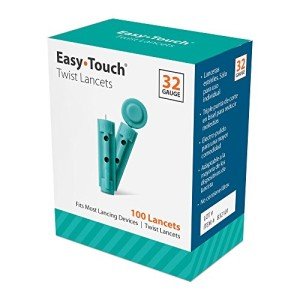 EasyTouch 32 Gauge Twist Lancets, 100 Pack