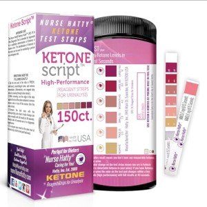 Ketone Test Strips with Color Chart & Apps