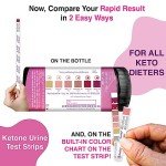Ketone Test Strips with Color Chart & Apps