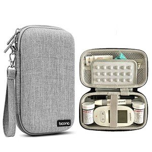 Diabetic Supplies Organizer Bag for Blood Sugar Testing