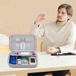 Portable Diabetic Supplies Travel Case, Grey