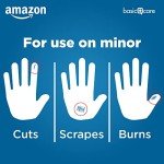 Amazon Basic Care Flexible Fabric Adhesive Bandages, First Aid and Wound Care Supplies, Assorted Sizes, 100 Count