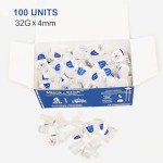 32G 4mm Universal Insulin Pen Needles (100 Pack)