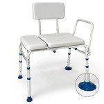 GreenChief Adjustable Shower Bench with Arms for Seniors