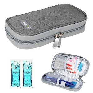 Insulin Cooler Travel Case with Ice Packs