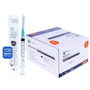 Disposable 3mL Syringes with Luer Lock - 100 Pack