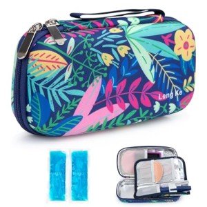 Insulin Travel Cooler Case with Ice Packs