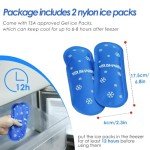 Insulin Cooler Case with Ice Packs - Black