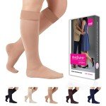 Mediven Comfort for Women 30-40 mmHg Compression Stockings, Knee High, Natural V-Extra Wide Petite