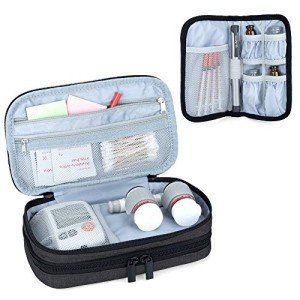 Luxja Double Layer Insulin Travel Case - Black