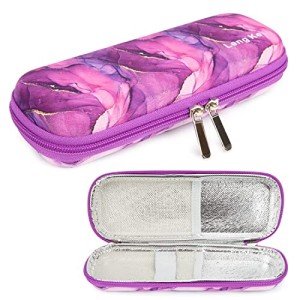 Insulin Cooler Travel Case - Marble Purple