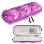 Insulin Cooler Travel Case - Marble Purple
