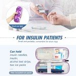 Insulin Cooler Travel Case - Marble Purple