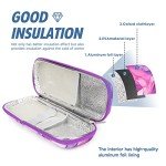 Insulin Cooler Travel Case - Marble Purple