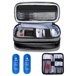 Yarwo Insulin Cooler Travel Case with Ice Packs