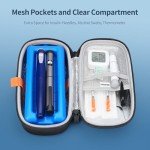 Portable Insulin Cooler Case with Ice Brick (Black)