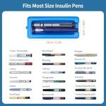 Portable Insulin Cooler Case with Ice Brick (Black)