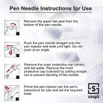 SIMPLI Insulin Pen Needles, 8mm, 90 Count