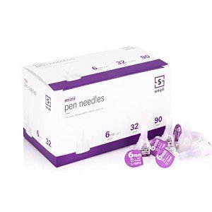 SIMPLI 6mm Insulin Pen Needles 90 Count
