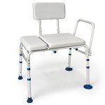 GreenChief Adjustable Shower Bench with Arms for Seniors