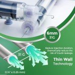 Insulin Pen Needles 6mm 31G - 100 Pack