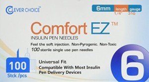 ComfortEZ 31G Insulin Pen Needles - 100 Pack