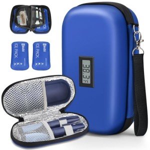 Insulin Cooler Travel Cases with Ice Packs