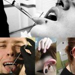 JIESIBAO 10PCS 18G Piercing Needles, Hollow Needles Stainless Steel Disposable Sterile Piercing Needles for Nose Septum Ear Trague Helix Eyebrow Lip Labret Piercing