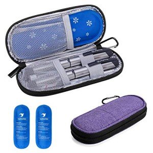 Yarwo Purple Insulin Cooler Travel Case & Organizer
