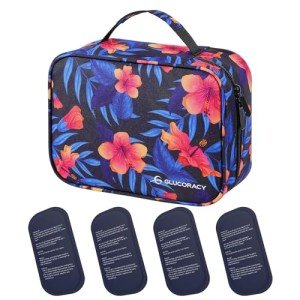 Insulin Cooler Travel Case with Ice Packs - Large
