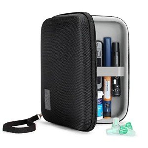 Insulin Travel Case for Diabetic Supplies - Black