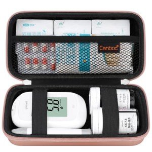Diabetic Supplies Organizer Case - Rose Gold