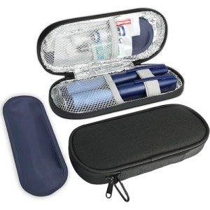 Insulin Cooler Travel Case with Reusable Ice Packs