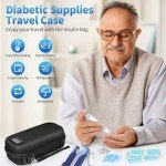 Insulin Cooler Travel Case with Thermometer & Ice Packs