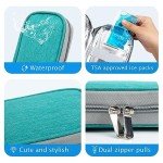 Insulin Cooler Travel Case with Ice Packs - Green