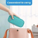 Insulin Cooler Travel Case with Ice Packs - Green