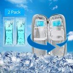 Insulin Cooler Travel Case with Ice Packs - Green