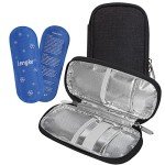 Portable Insulin Cooling Bag with 2 Ice Packs